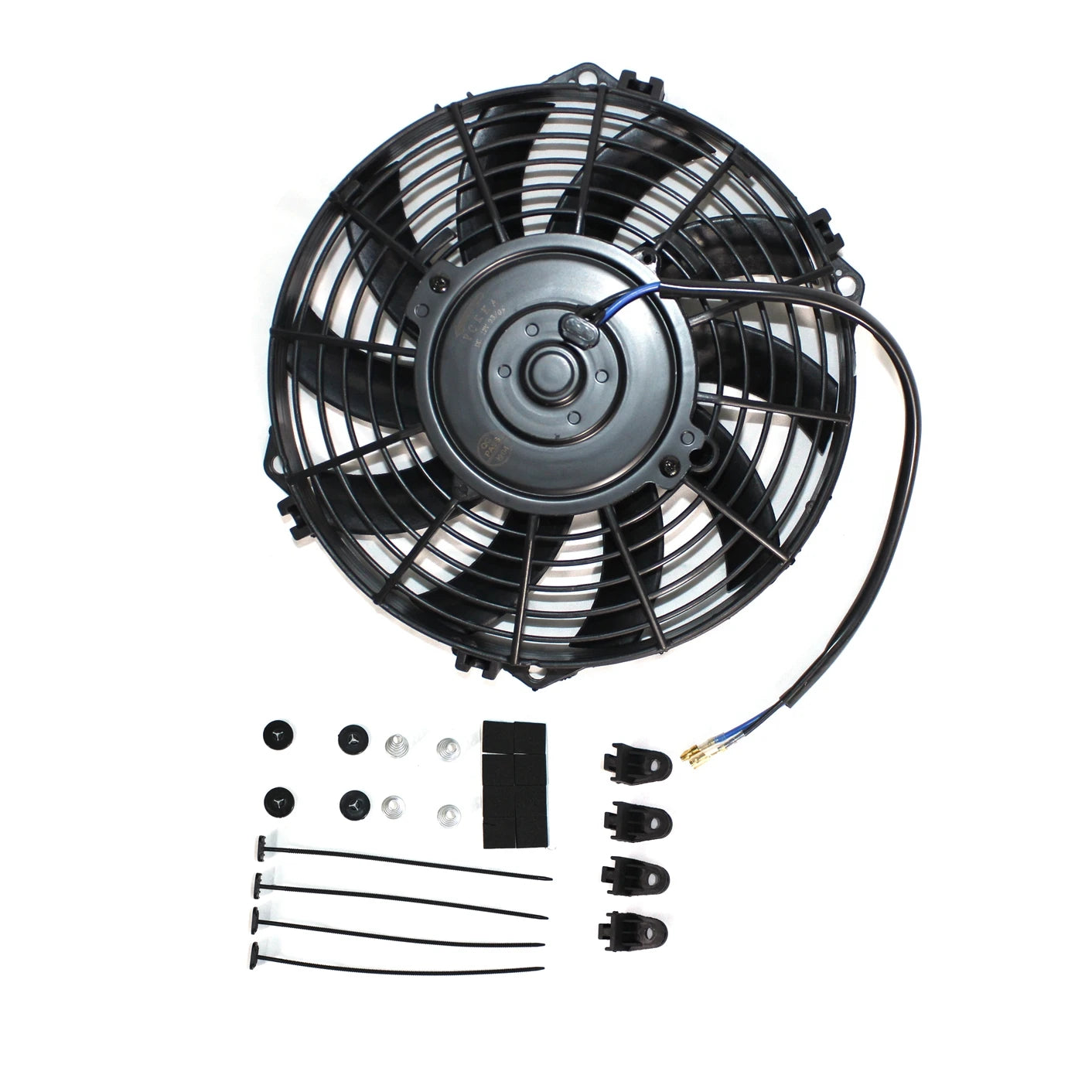 Automobile air conditioner cooling electronic fan,condenser fan 8,9,10,12,14 inches,80W  12v/24V