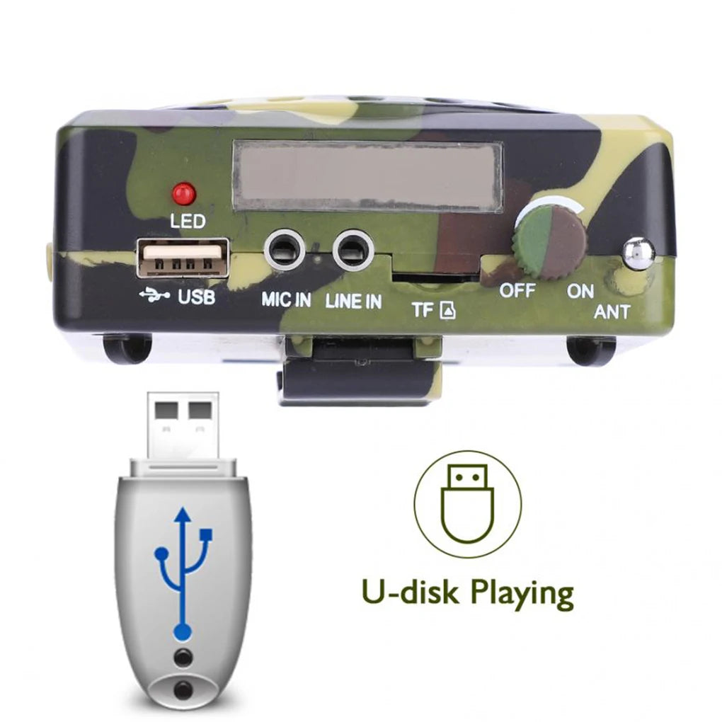 Rechargeable Remote Control Amplifier Professional Small Sound Amplifiers Bait Call Speaker Hunting Tool Sound Amplifier