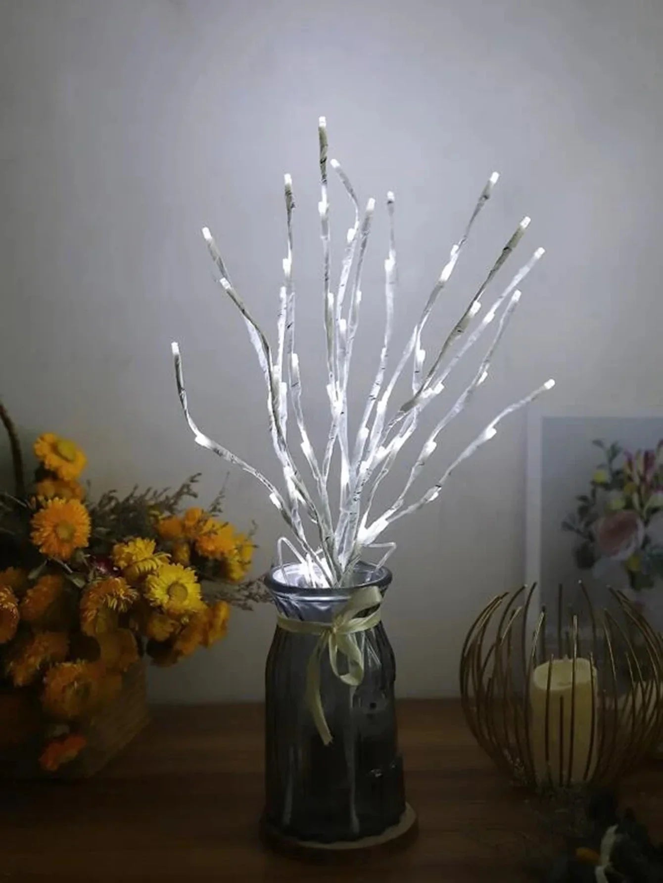 LED Fairy Light Birch Branch Light Festive Lights Battery Operated For Christmas Party Wedding Decoration Twig Outdoor Lights