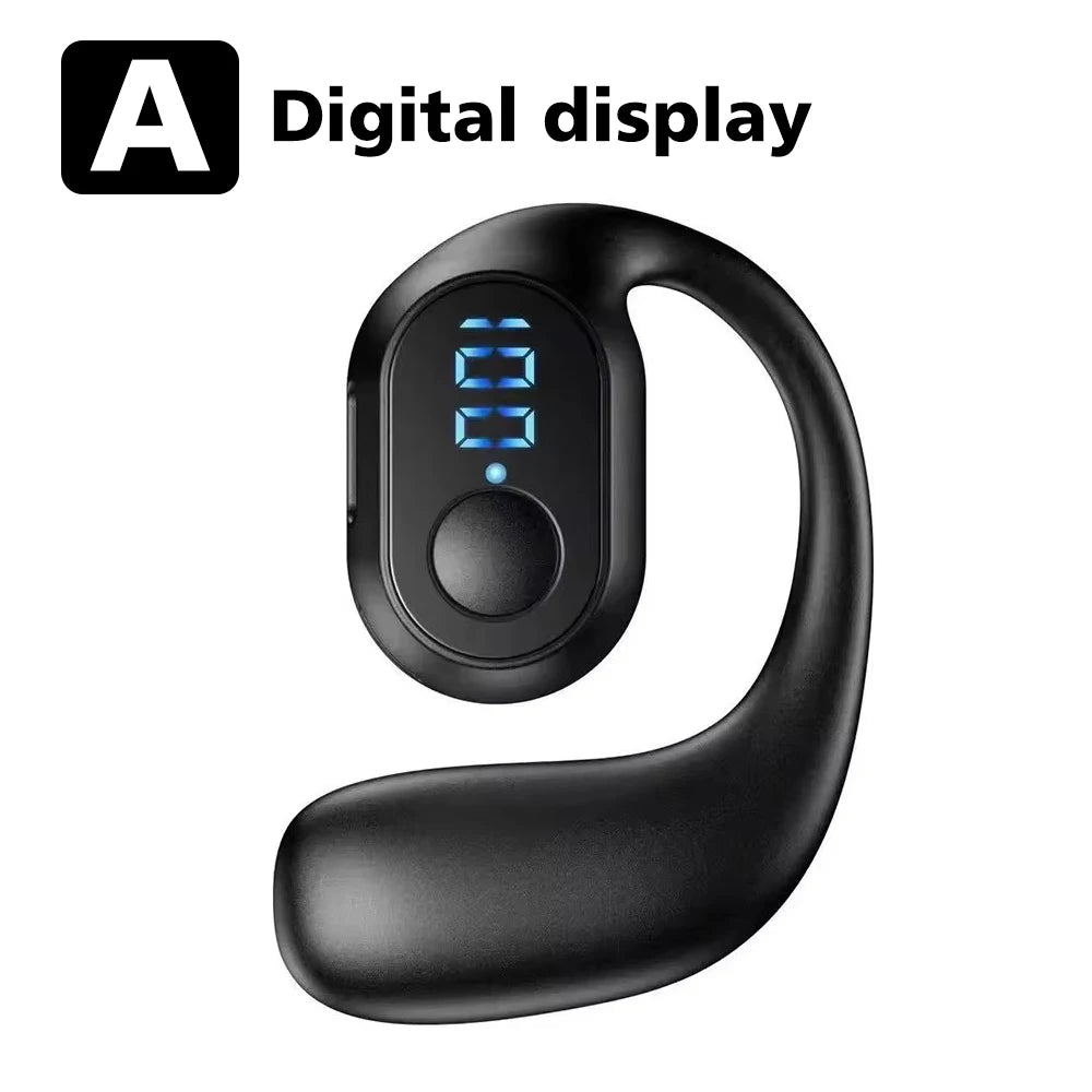 Bluetooth 5.4 Ear Hook Headphone With Mic TWS Wireless Earphone HiFi Stereo Noise Reduction Driving Headset Waterproof Earbud