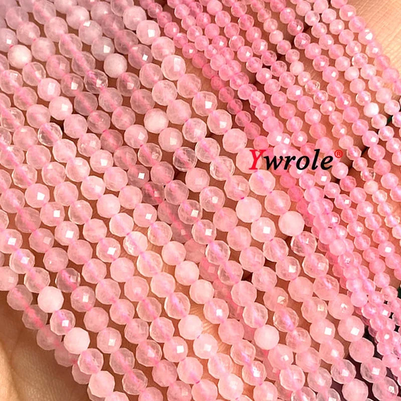 Natural Red Garnet Stone Beads 2 3 4mm Faceted Loose Round Gemstone For Jewelry Making DIY Bracelet Earrings Accessories 15''