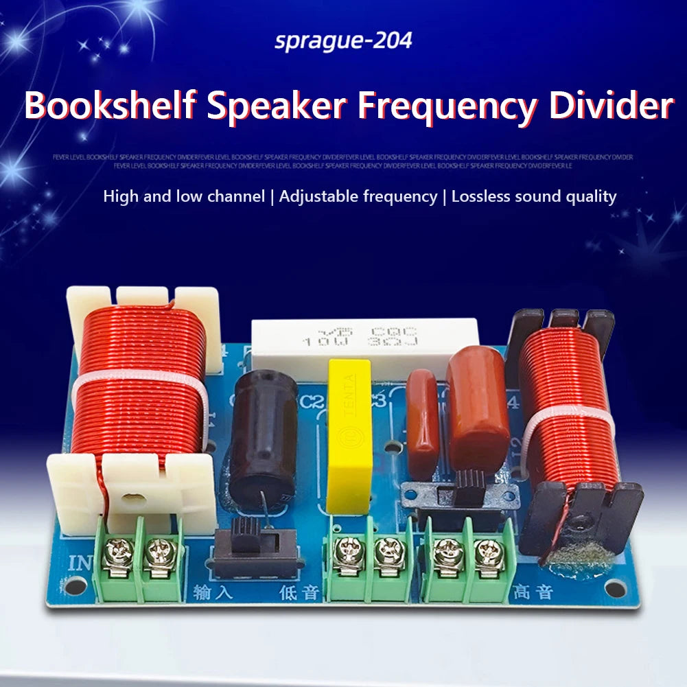2-Way Speaker Audio Frequency Divider 2500-3000Hz 250W HiFi Crossover DIY Speaker Filter Module Home Theater Audio Modification