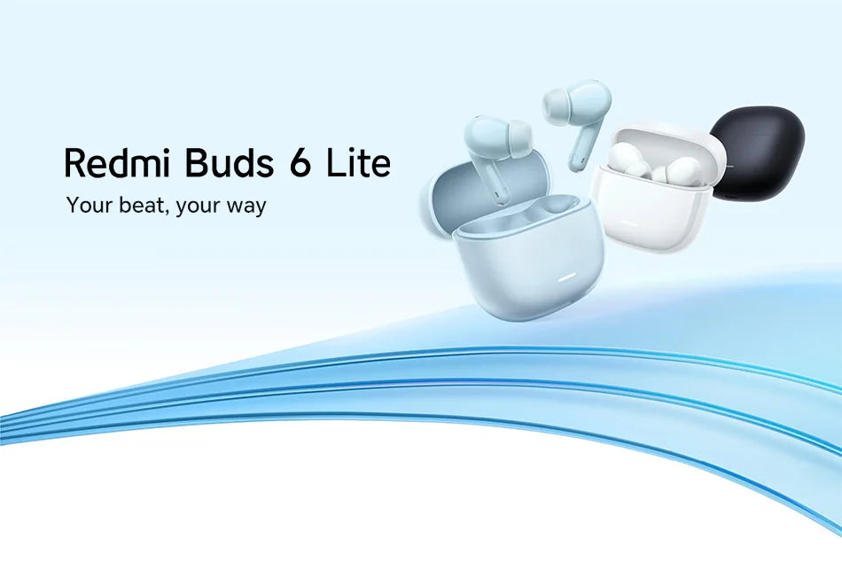 Original Xiaomi Redmi Buds 6 Lite Edition Wireless Bluetooth Earbuds In ear Call Noise Cancellation Long Battery Life