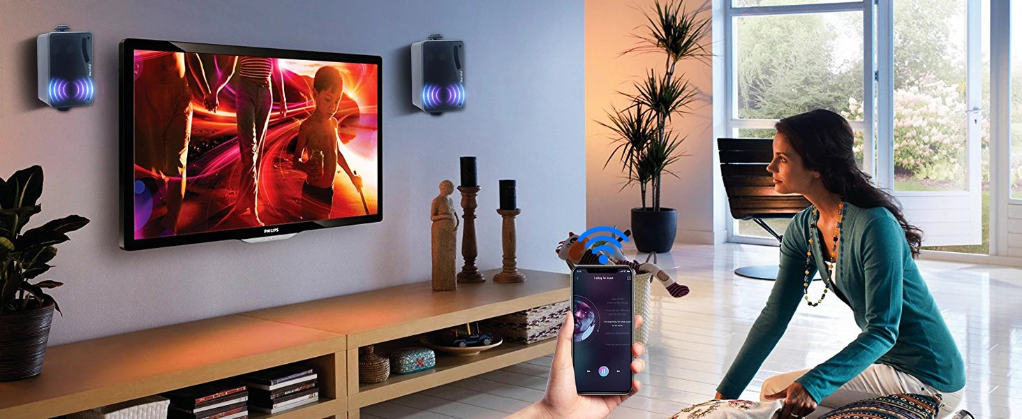 Herdio 3.5" Outdoor Bluetooth Speakers Waterproof 200W 3 Way Upgrade Premium Wall Mount Speakers Durable Mountable Loud Sound