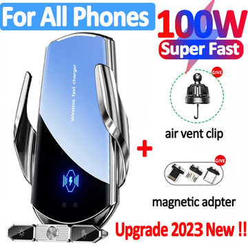 Car wireless charger Magnetic Cell Phone Holder Mobile Phone Stand in Car GPS Support 360° Rotatable Mount For iPhone Xiaomi