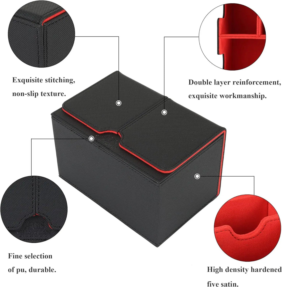 Card storage box card box big brand box solid color storage box top side installation toys games collection card for  Trading