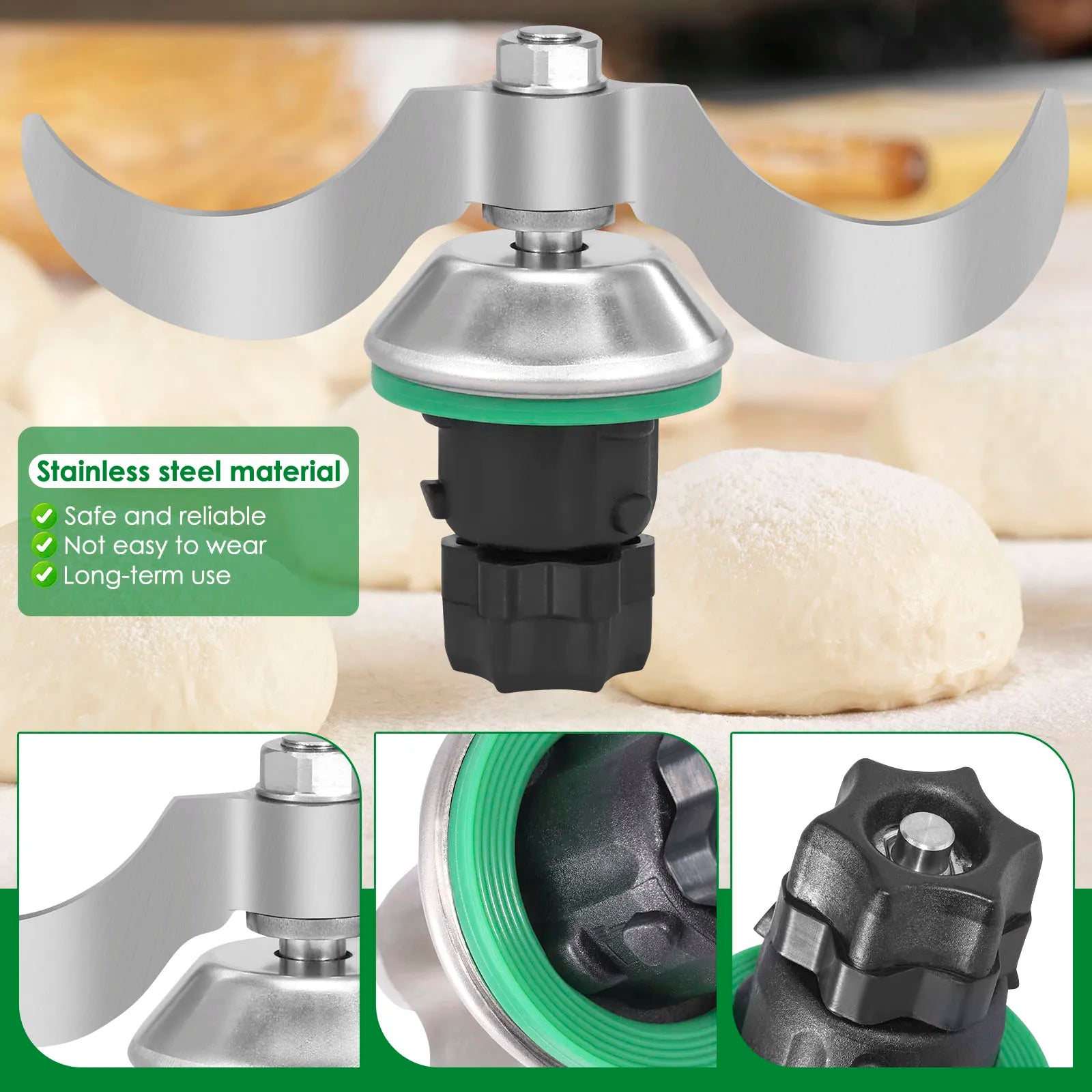 New Kneading Dough Mixer for Thermomix TM6 TM5 Replacement Blender Blades Universal Flour Mix Smooth Dough Stir Form Paste