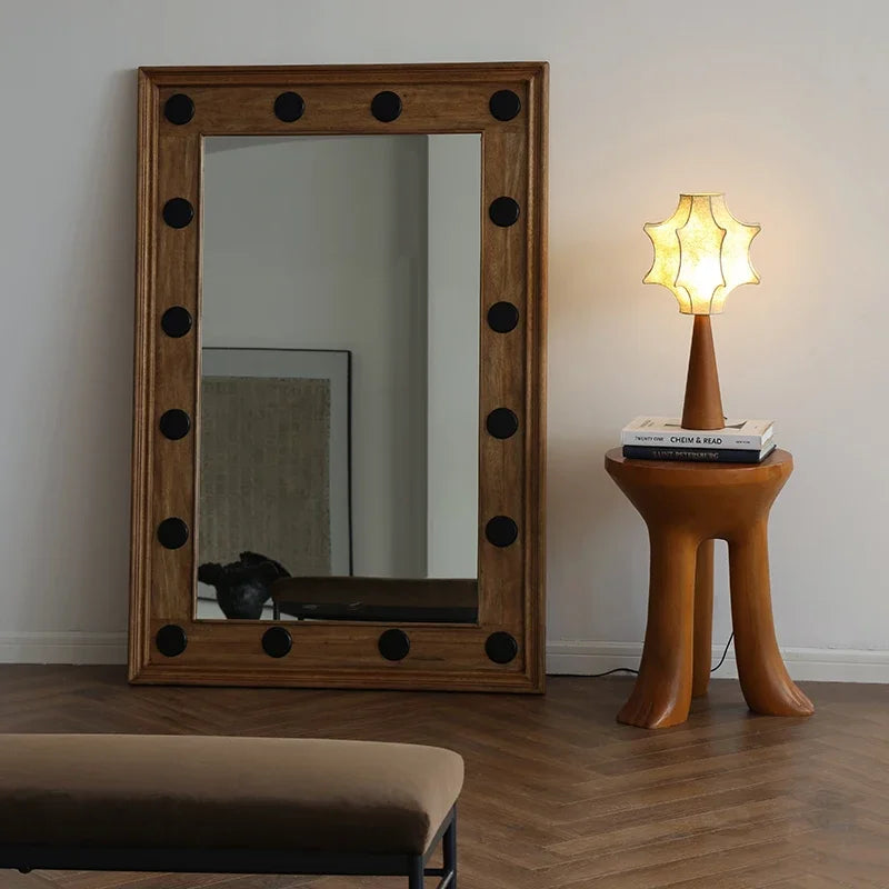 Square Wall Makeup Mirror Voiture Body Standing Living Room Bedroom Mirror Art Floor House Big Espejos De Piso Room Decoration