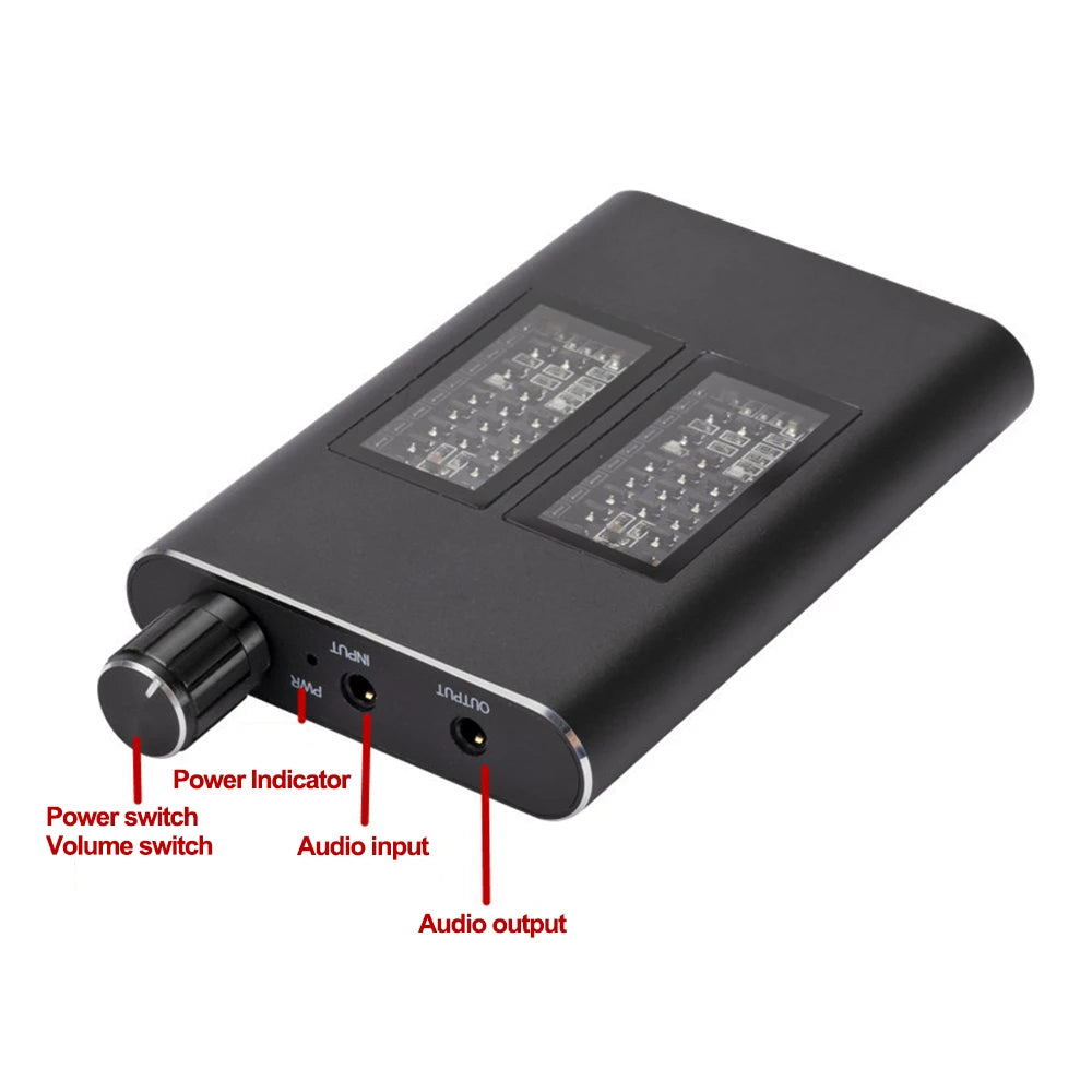 HiFi Headphone Earphone Amplifier Class A 16-150 ohm 3.5mm Jack Aux Portable Adjustable Audio Amp for Mobile Phone Music Player