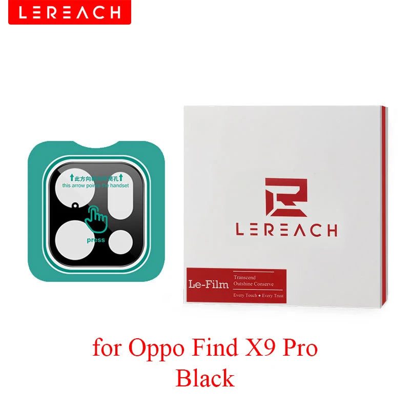 [Self-Locating Frame] Lereach for Oppo Find X9 Pro/Find X9 Tempered Glass Camera Lens Protector, Anti-Scratch High-Transparency
