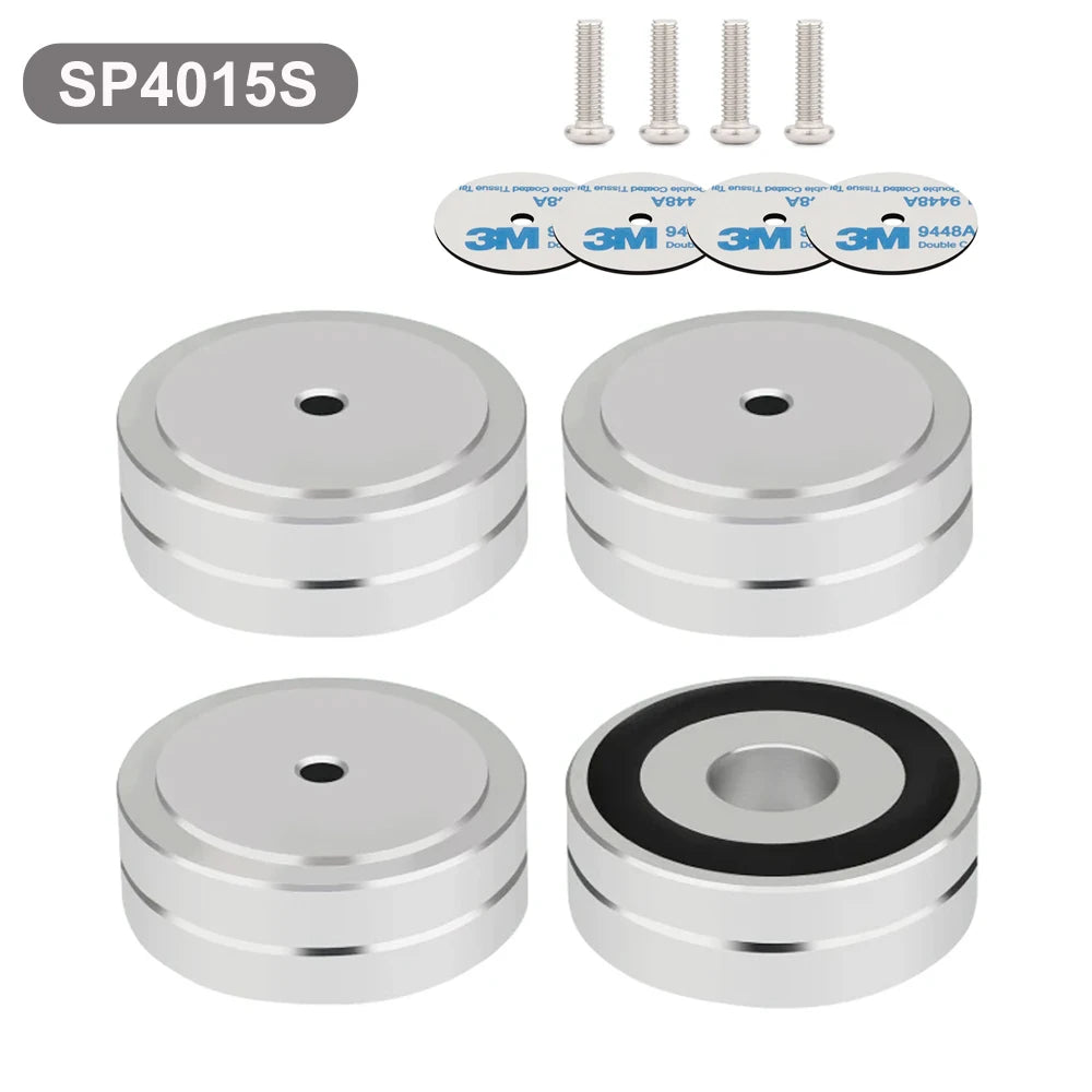 legs for speakers Speaker shoes audio equipment stand spikes amplifier supports Aluminum Feet With Non-Slip Rubber Rings