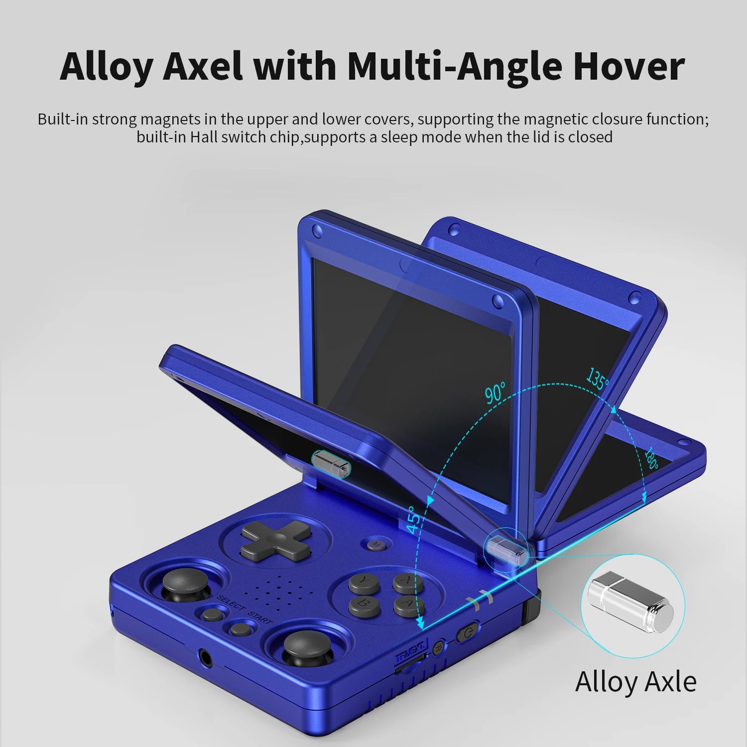 ANBERNIC RG34XXSP Flip Handheld Console 3.4'' IPS Screen Linux 64-bit 64G 5000+ Games Supports 5G WIFI HD-MI TV Output Streaming