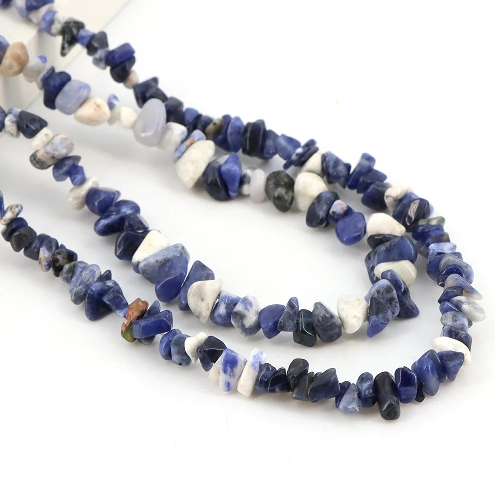 3-5mm/5-8mm Natural Garnet Amethyst Aquamarine Beads Irregular Freeform Chip Gravel Shape Stone Bead DIY Jewelry Making Bracelet