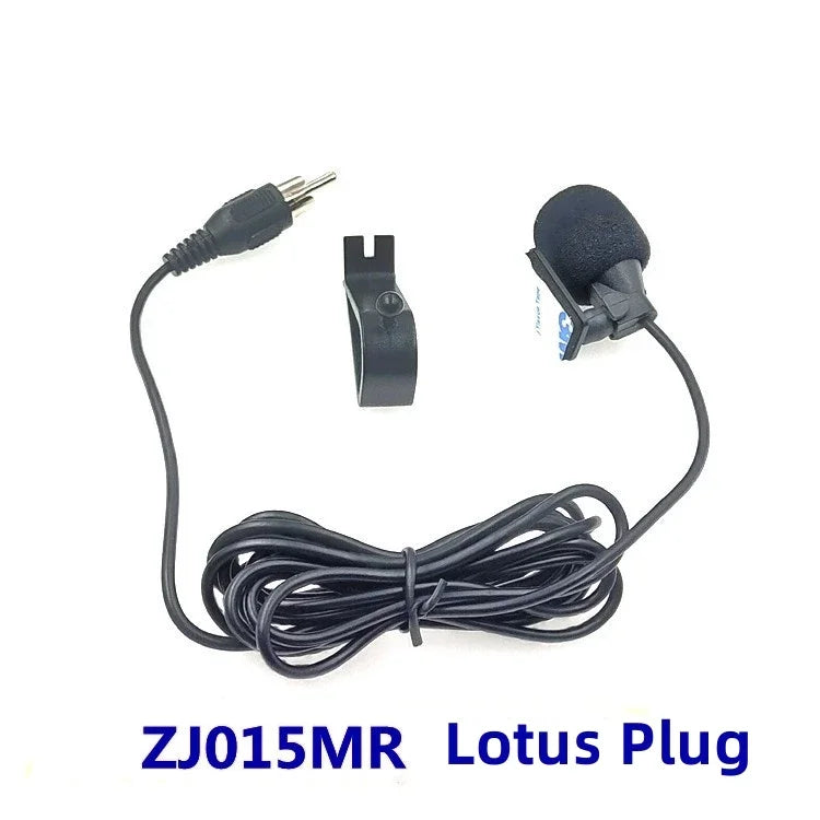Car Microphone Audio Navigation Wired Clip External Wires Auto Mics Radio 3m Long Mic Stereo 3.5mm Mono 2.5mm SM Lotus Jack Plug
