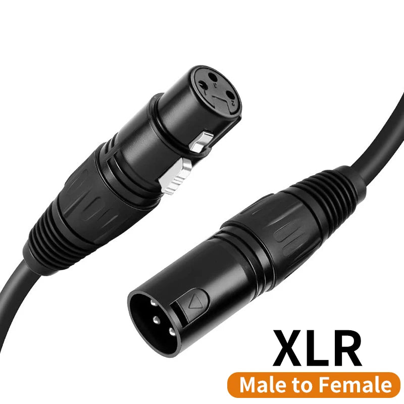 XLR Cable 3Pin Audio Lines Male to XLR Female Microphone Sound Cannon Extension Cable for Audio Mixer Amplifiers HiFi xlr cables