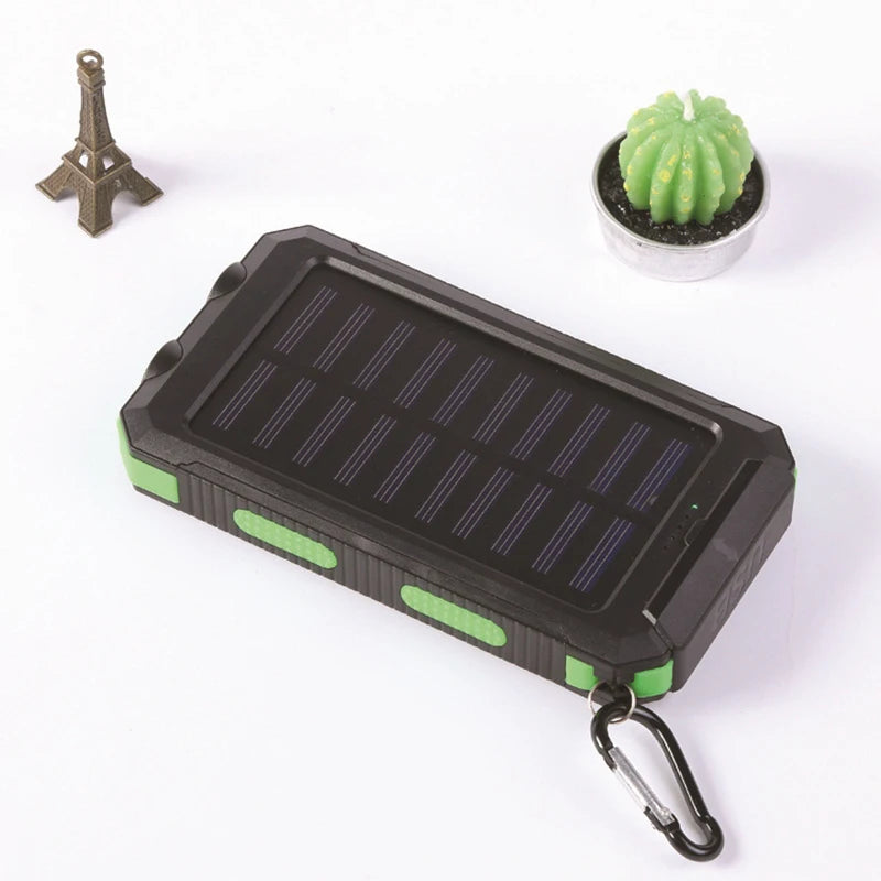 New Solar Power Bank 80000mAh Portable Charging Poverbank External Battery Charger Strong Light LDE Light for All Smartphones