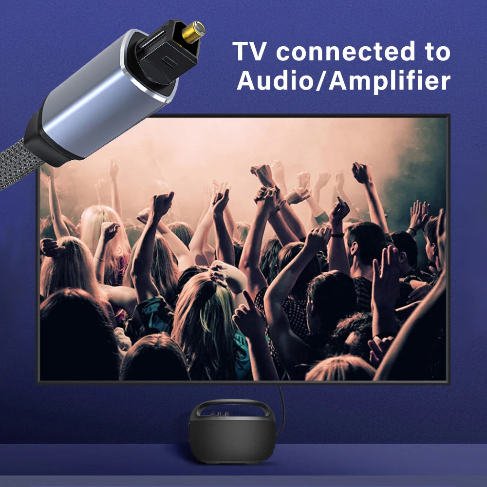 Digital Optical Audio Cable Toslink SPDIF Coaxial Cable for Amplifiers Player Blu-ray Xbox PS4 TV Soundbar Fiber Cable 1m 2m 3m
