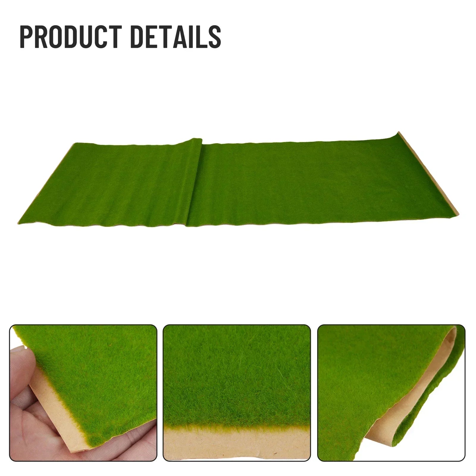 35x100cm Artificial Grass Mat Layout Train Railway Artificial Lawn Carpet Model Grass Mat Turf 3D Landscape Grass Mat Garden Dec