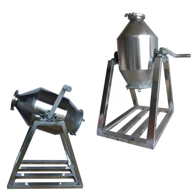 5/10/20L Manual Small Powder Mixer – For Herbs, Nutrition, Animal Feed & Food Premix Commercial & Home Use