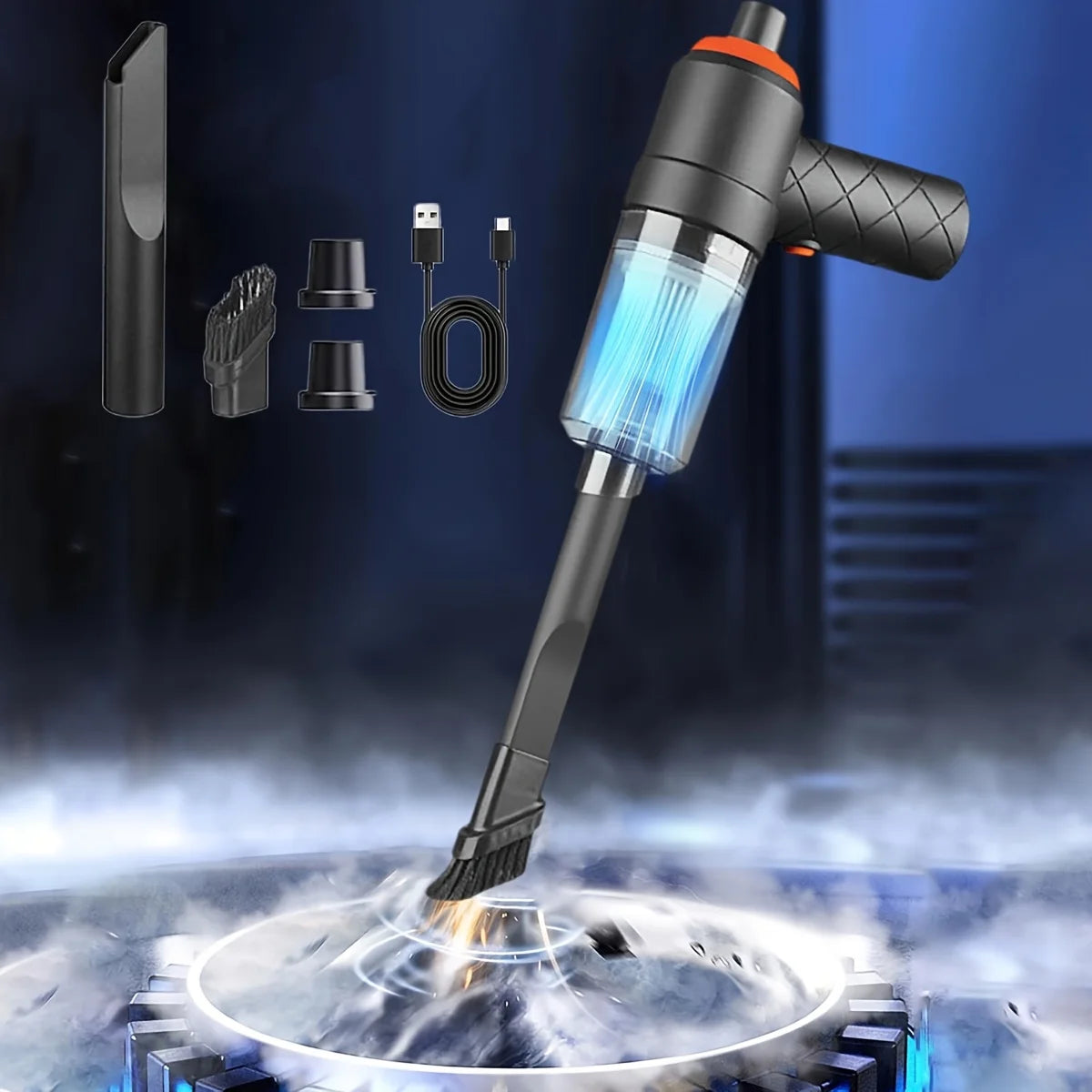 6 IN 1 Car Vacuum Cleaner Suction Blow Vaccum Vacum Wireless Home Handheld Charging Portable Mini Small Aspiradora Auto Machine