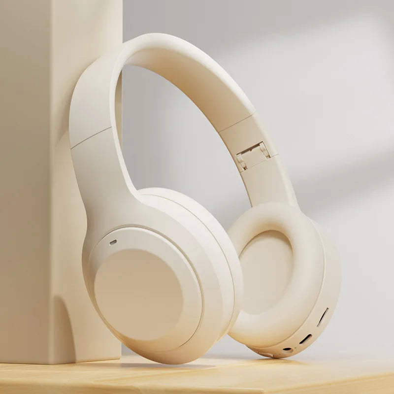 Wireless Headphones Bluetooth 5.1 Over Ear HIFI Stereo Headsets True Active Noise Cancelling Tf Card Support Type-c HD Mic Gifts