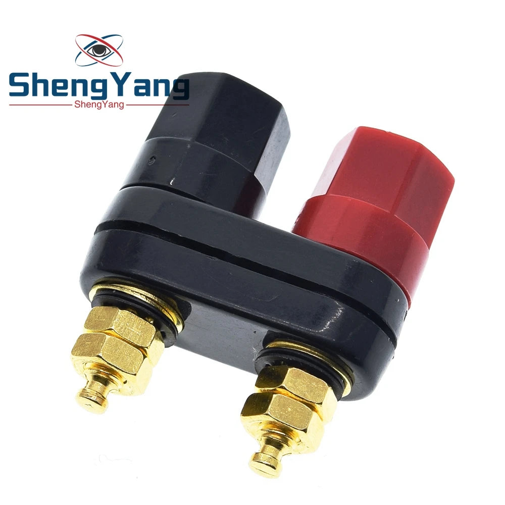 1/2/5pcs Banana plugs Couple Red Black Connector Amplifiers Binding Post Banana Speaker Plug Jack
