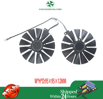 T129215SM 95mm Cooler Fan For ASUS STRIX RX 470 580 570 GTX 1050Ti 1070Ti 1080Ti Gaming Video Card Cooling Fan
