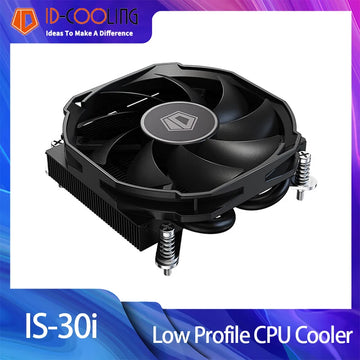 ID-COOLING IS-30I Ultra-Thin CPU Cooler Heat Sink Temperature Controlled Silent 4 Heat Pipe 3600RPM Low Profile Radiator