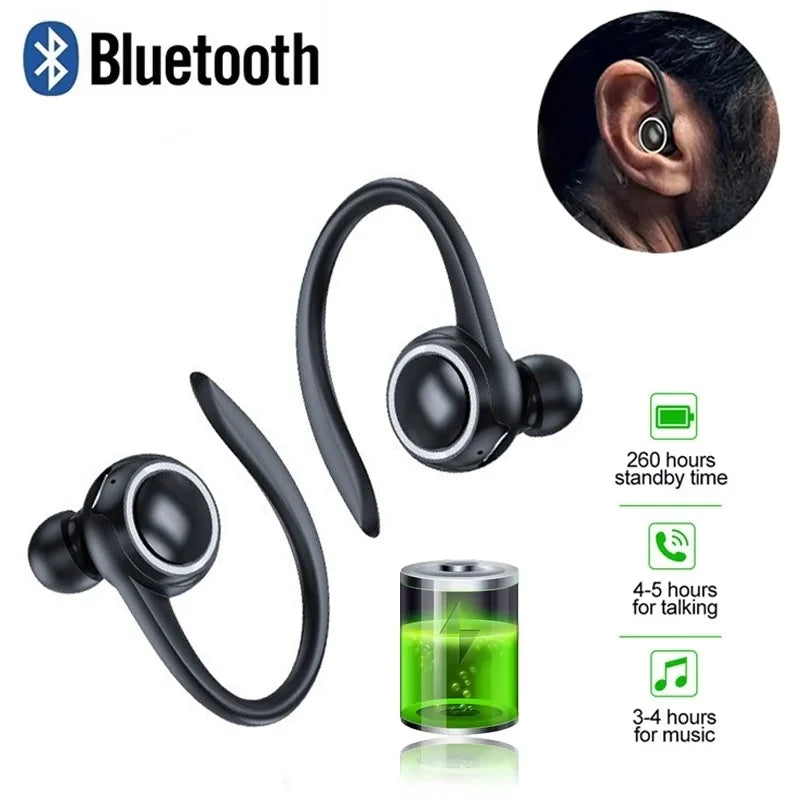 Wireless Ear Hanging Bluetooth 5.2 Earphones Sports Fitness Music Headset In Ear Noise Cancelling Headphones For iPhone Xiaomi
