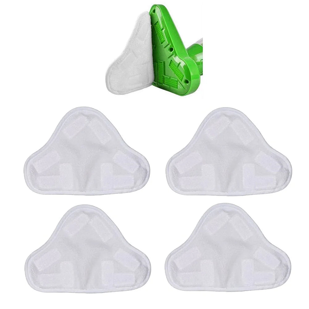 5PCS Replacement Steam Mop Pad Washable Microfiber Reusable Cloth Thicken Pads for H2O Mop X5 Triangular Drag