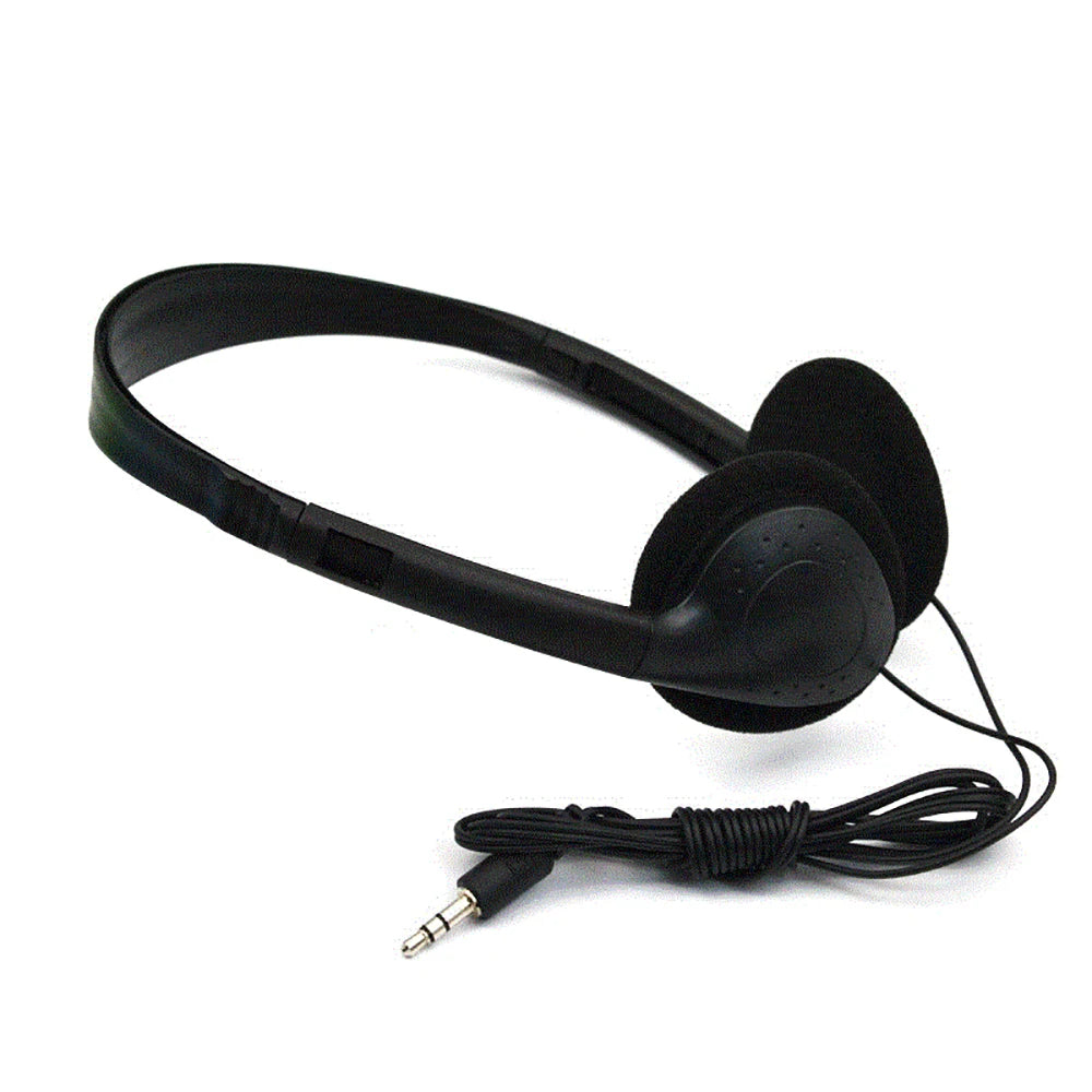 3.5mm Universal Wired Computer Headphone Gaming Headset Noise Canceling Sports MP3 Earphone Wired Stereo Headset No Microphone