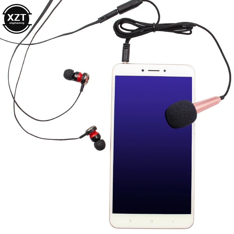 NEW Handheld Mic Portable Mini 3.5mm Stereo Studio Speech Mic Audio Microphone For the Smart mobile Phone Desktop Accessories
