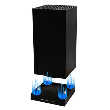 Cooling Fan for Xbox Series X with 3 USB Port Xbox Series X External Cooler Turbo Temperature Control Fan Console Standing Mount