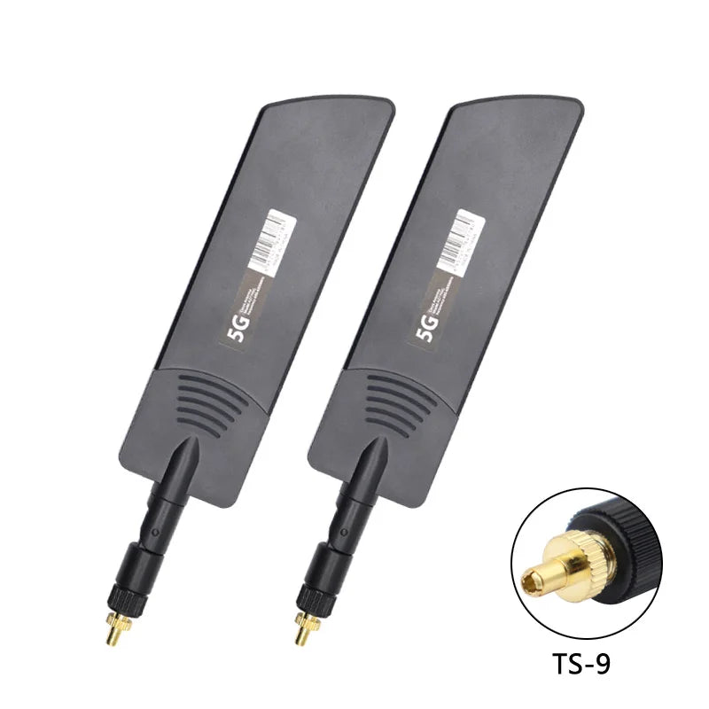 2-piece set, 5G 4G SMA external antenna, suitable for modems, routers, 40dBi folding signal amplifiers, wide range 600~6000Mhz