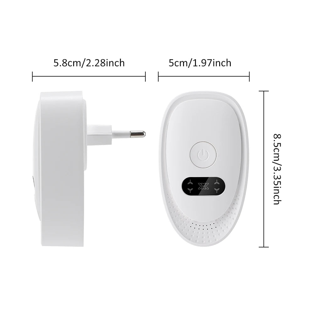 Plug-In Air Purifier Negative Ion Generator Mini Air Ionizer Dust Smoke Odor Remove For Home Bathroom Pet Air Cleaner Freshener