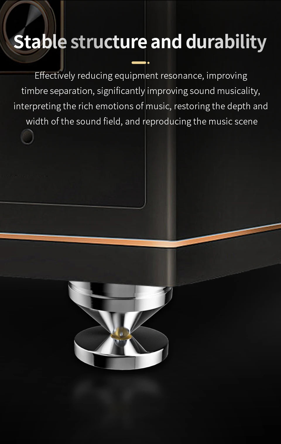 4Sets Speakers Stand Feet Foot Pad Aluminium Alloy Metal Spikes Cone Floor Foot Nail Speaker Noise Nial