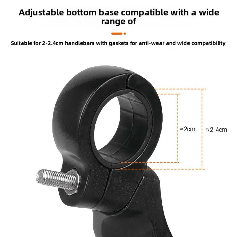 Stainless Steel HD Lens Bike Rear VIew Mirror 360° Rotatable MTB Rear Mirror Widen Big View Road Bicycle Mirror Bike Accessories