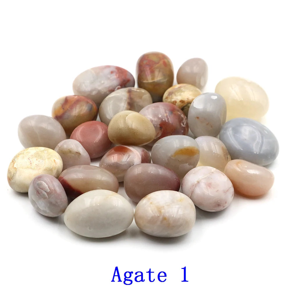 Natural Tumbled Stones Crystals Tumbled Polished Rock Gemstone Specimen Energy Mineral Aquarium Garden Home Decor Bulk Wholesale