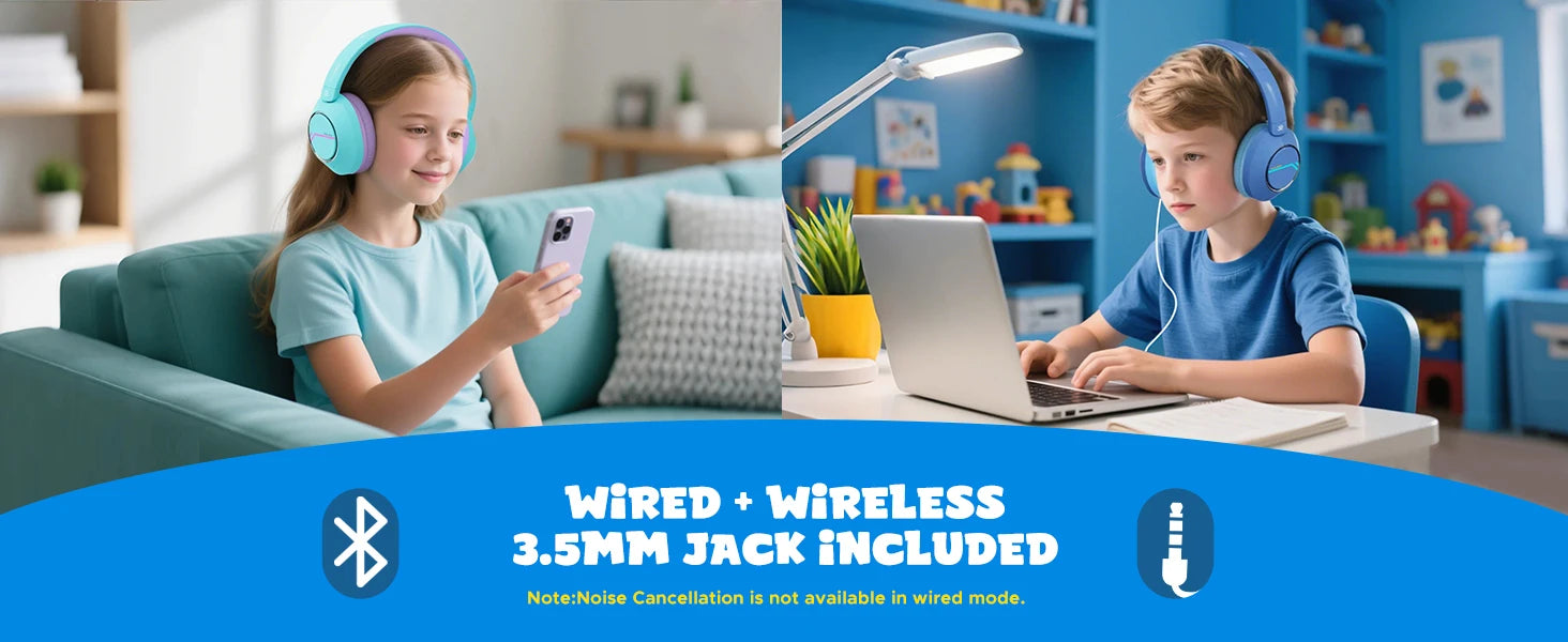 Wireless Bluetooth Kids Headphones