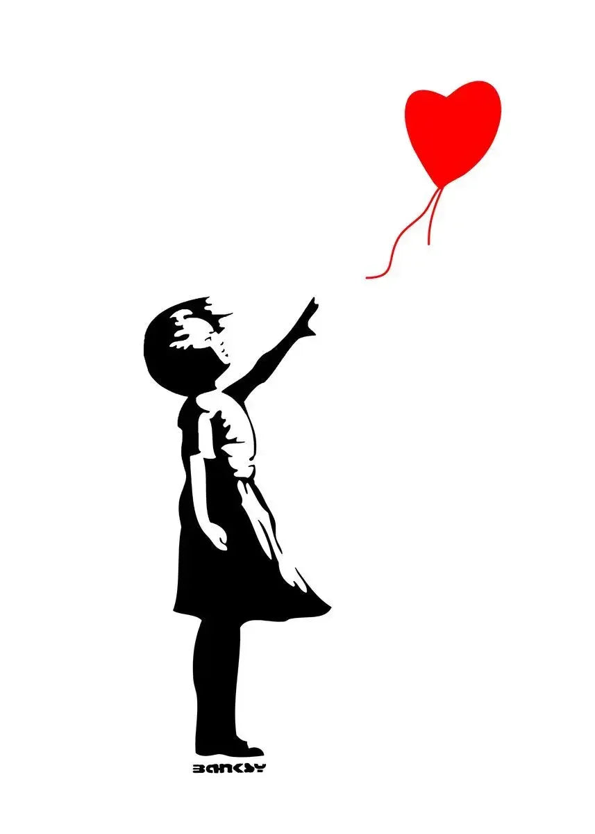 Classic Retro Wall Art Banksy Street Graffiti HD Canvas Print Poster Home Living Room Bedroom Decorative Painting
