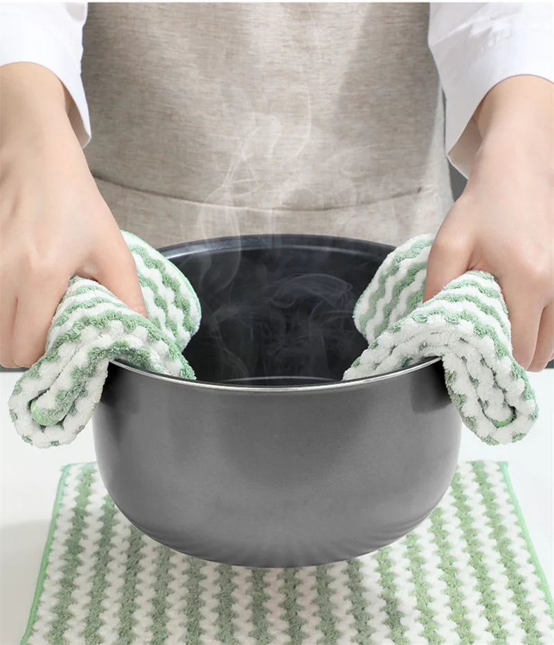 3/5 pieces of microfiber cloth and lazy person absorbent cleaning Kitchen towel cloth for washing dishes tablecloth