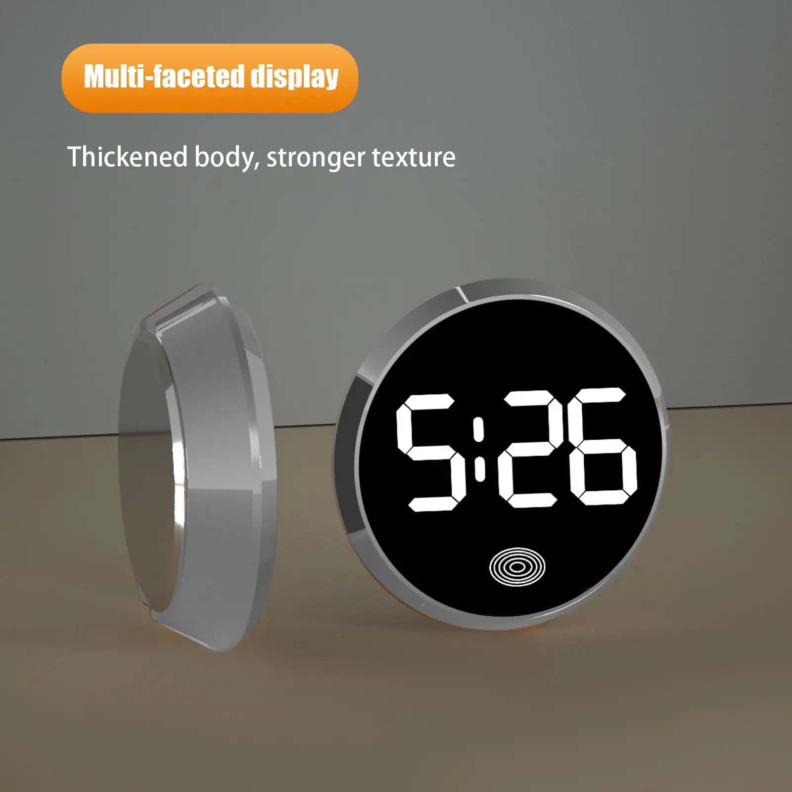 Car Clocks for Dash Touch-Control Digital Small Clock Light Watch with LED Display for Vehicle RV Home Travel Fridge Classroom