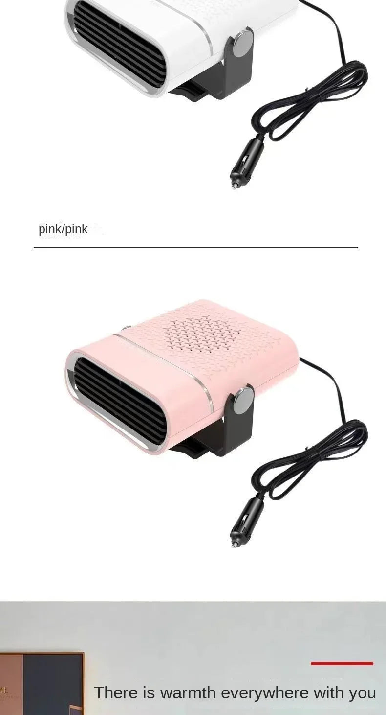 Car Heater Fan 12V/24V Car Heater Electric Cooling Heating Auto Windshield Defroster Defogging Demister Car Anti-Fog Heater