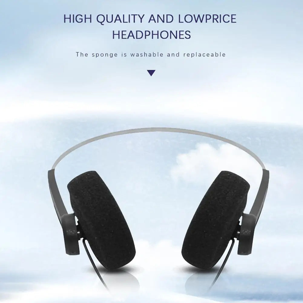 1pc Retro Nostalgic Headsets  Vintage Wired Headphones Classic Comfortable Earmuffs HiFi Noise Isolating Gaming Music Headsets