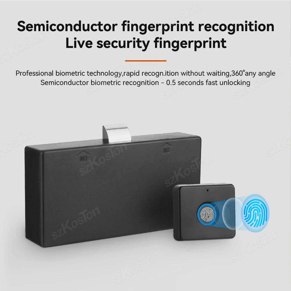 Smart Home Biometric Fingerprint Lock Hidden Drawer Electronic Lock Privacy File Storage Keyless Residential Security Protection