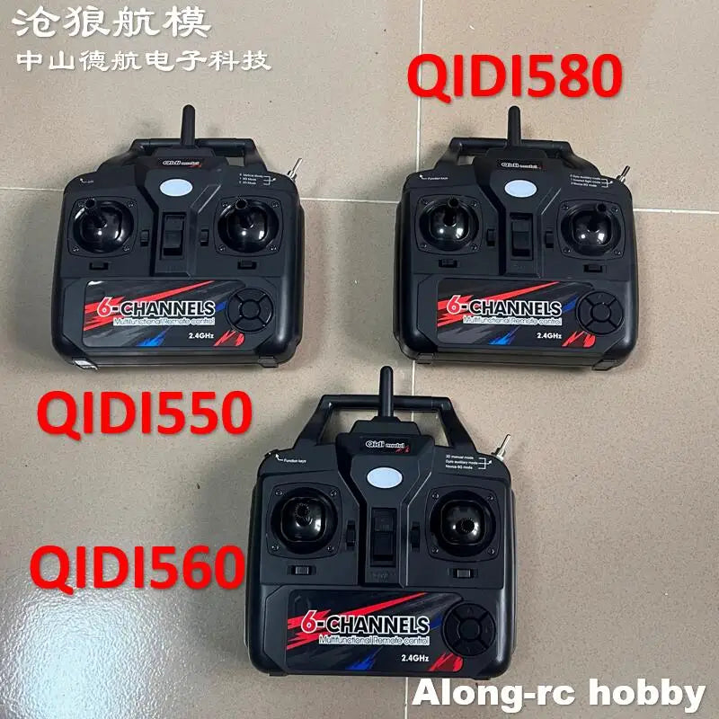 6ch Remote Control Transmitter Mode 1 Mode 2 for 500mm Wingspan QIDI550 F3D QIDI560 New Start M7  Qidi580 SR22 Toys RC Plane