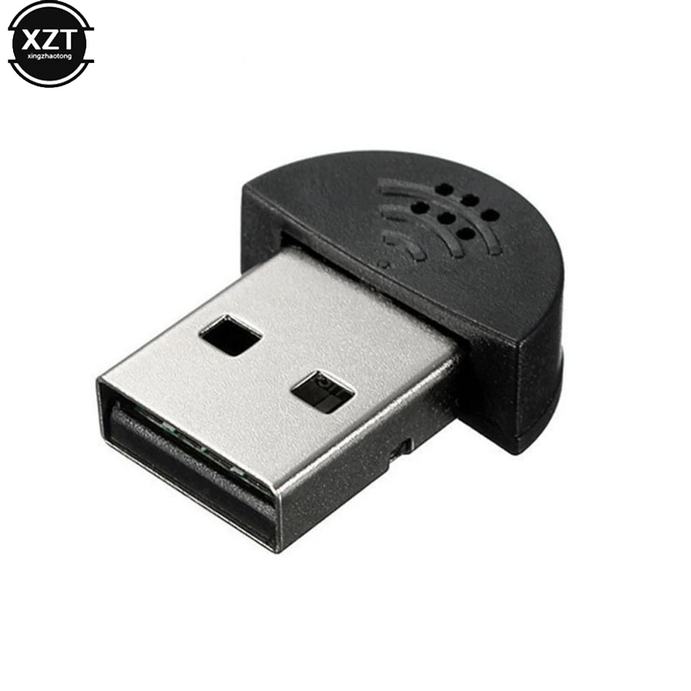 Super Mini USB 2.0 Microphone  MIC Audio Adapter Portable Studio Speech Driver Free for Laptop/Notebook/PC/MSN/Skype