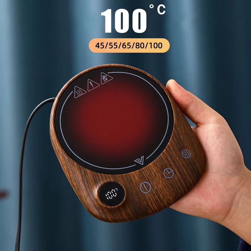 100°C Cup Heater Coffee Mug Warmer Hot Tea Makers Warmer Coaster 5 Gear Temperature Cup Heaters Coffee Milk Tea Heating Pad 220V