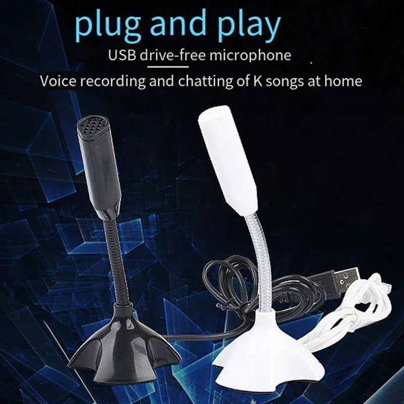 USB Microphone For Laptop And Computers Adjustable Studio Singing Gaming Streaming Mikrofon Stand Mic With Holder Desktop