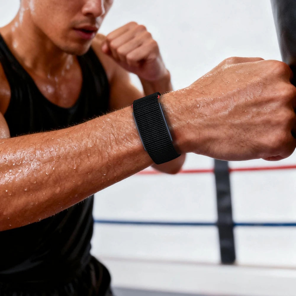 Bicep/Wrist Band For Amazfit Helio Strap Fitness Tracker Long Breathable Adjustable Nylon Strap for Arm/Ankle Wearing